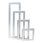 COMELIT - Serie Ikall - Telaio da parete 4 moduli, alluminio anodizzato ambiente marino, 125x395x37.5mm