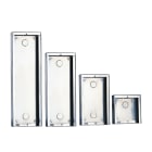 COMELIT - Serie Powercom - Custodia da parete acciaio inox 1 modulo, 123x123x32,5mm