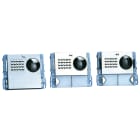 COMELIT - Serie Powercom - Modulo 1 pulsante predisposto per unità audio/video, acciaio inox, cartellini portanome, illuminazione LED blu