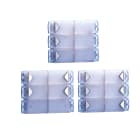 COMELIT - Serie Powercom - Modulo 6 pulsanti, sistema tradizionale, alluminio cromato, cartellini portanome, illuminazione LED blu 3322/6