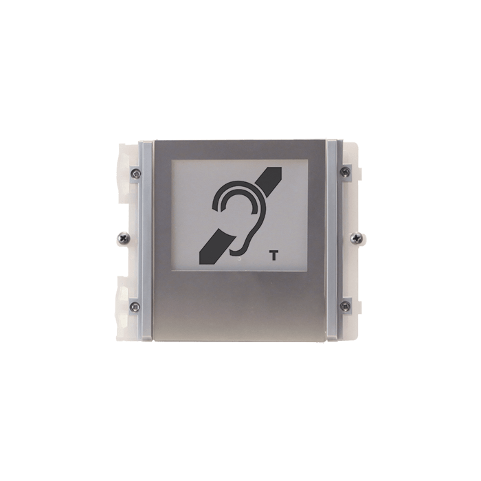 COMELIT - Serie Ikall Metal - Modulo boucle magnetique, compatibile apparecchi acustici posizione T