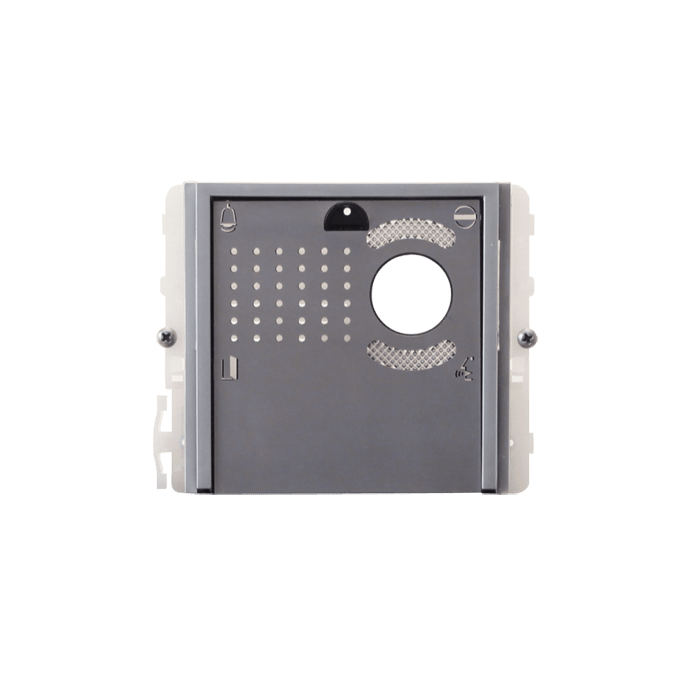 COMELIT - Serie Ikall Metal - Modulo 0 pulsanti predisposto per unità audio/video, finitura acciaio inox
