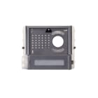 COMELIT - Serie Ikall Metal - Modulo 1 pulsante predisposto per unità audio/video, finitura acciaio inox, illuminazione LED blu/bianco/spento