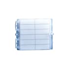 COMELIT - Serie Powercom - Modulo retroilluminato portanomi, cartellino max 12 nomi, illuminazione LED blu