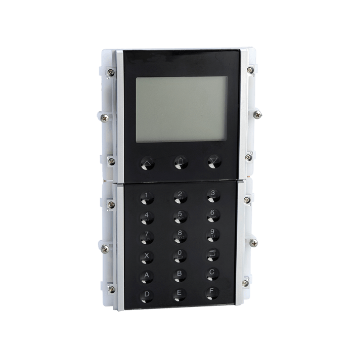 COMELIT - Serie Ikall - Modulo chiamata digitale, sistemi Simplebus 2 e ViP, display LCD, tastiera 21 pulsanti, 3500 nomi