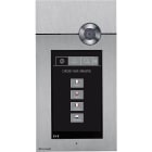 COMELIT - Serie 3one6 - Pulsantiera video touch da incasso in acciaio inox AISI 316, sistema ViP, codec H.264