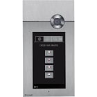COMELIT - Serie 3one6 - Pulsantiera video touch da incasso in acciaio inox AISI 316, sistema ViP, codec H.264