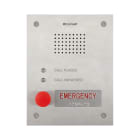 COMELIT - Serie Emergency - Pulsantiera audio emergenza da incasso in acciaio inox, 1 pulsante con braille, compreso modulo audio 1682 e scatola incasso