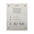 COMELIT - Serie Emergency - Pulsantiera audio Help Point da incasso in acciaio inox, 1 pulsante, sistema ViP, modulo audio PoE, LED stato chiamata 3460HA