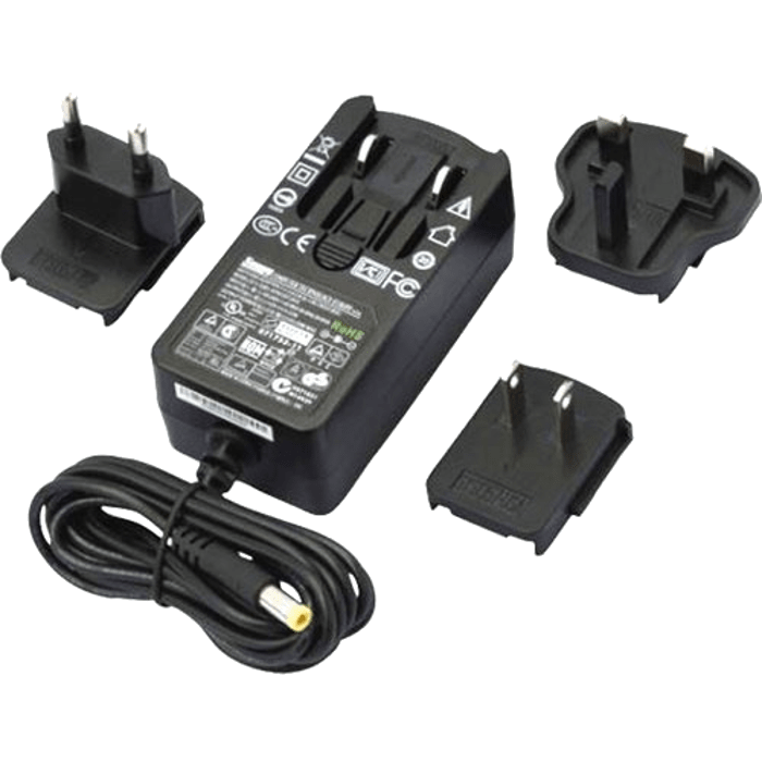 COMELIT - Serie Visto - Alimentatore 110-240VAC/24VDC, spine intercambiabili EU-UK-USA