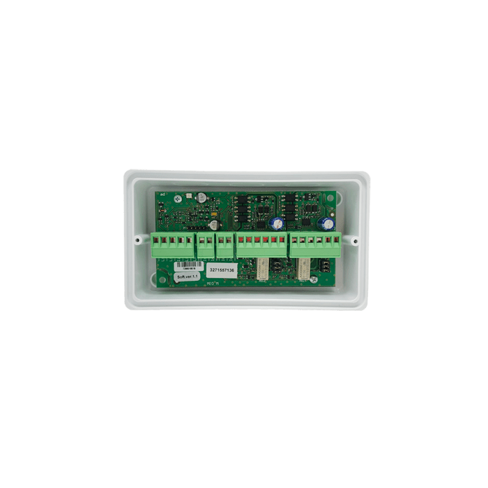 COMELIT - Modulo indirizzato 2 ingressi + 2 uscite supervisionate/relè, isolatore integrato, EN54-17 e EN 54-18