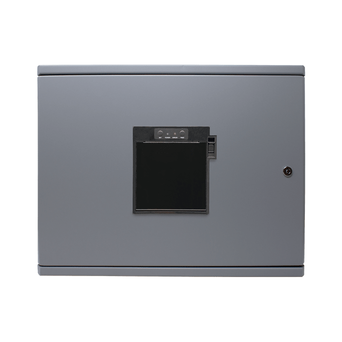 COMELIT - Serie LogiFire - Stampante termica per centrale 41CPE118, 170mm/s, RS232, box metallico 430x330x150mm, 100-240VAC indipendente, EN54-13