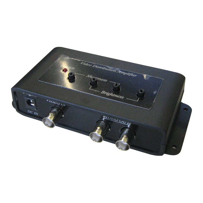 COMELIT - Distributore video amplificato 1 ingresso/2 uscite, distanza 1000m cavo RG59, 12VDC, contenitore plastico, alimentatore incluso