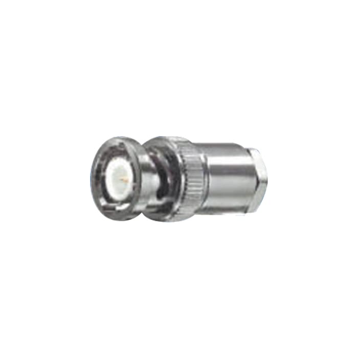 COMELIT - Connettore BNC da saldare e avvitare, ottone nichelato, isolamento teflon, cavo RG59/U, confezione 50 pezzi