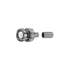 COMELIT - Connettore BNC da crimpare, ottone nichelato, isolamento teflon, cavo RG59/U, confezione 50 pezzi