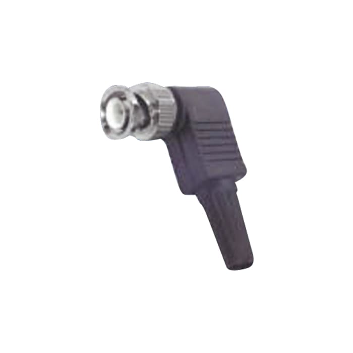 COMELIT - Spina BNC angolo retto da avvitare, ottone nichelato, isolamento polipropilene, cavi RG59/U, confezione 50 pezzi