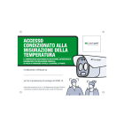 COMELIT - Cartello misurazione temperatura per telecamere
