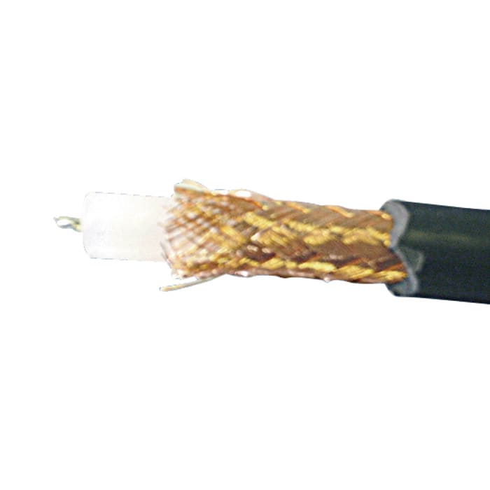 COMELIT - Cavo coassiale RG59-MICRO 75 ohm, schermo rame, isolamento polietilene, diametro 4mm 43753