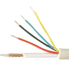 COMELIT - Cavo coassiale miniaturizzato + 4 conduttori, 75 ohm, 2x0.5mmq + 2x0.25mmq, schermo rame 43754