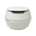 COMELIT - Serie LogiFire - Rivelatore ottico fumo wireless, Tyndall, LED 360°+buzzer, tamper, portata >1000m, 3xCR123A 10 anni, Ø108x76mm, IP30, EN54-7/25 45RFU100