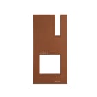 COMELIT - Serie Quadra - Mascherina corten per pulsantiera a pulsanti meccanici