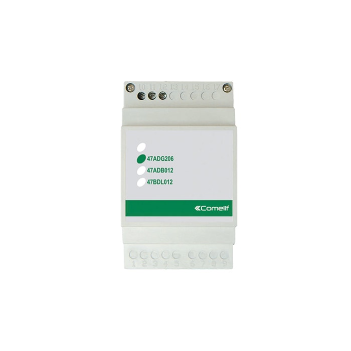 COMELIT - Alimentatore 230VAC/24VDC per centrale 47CDG206 + moduli 47EDG020 + sensori collegati, DIN 3 moduli