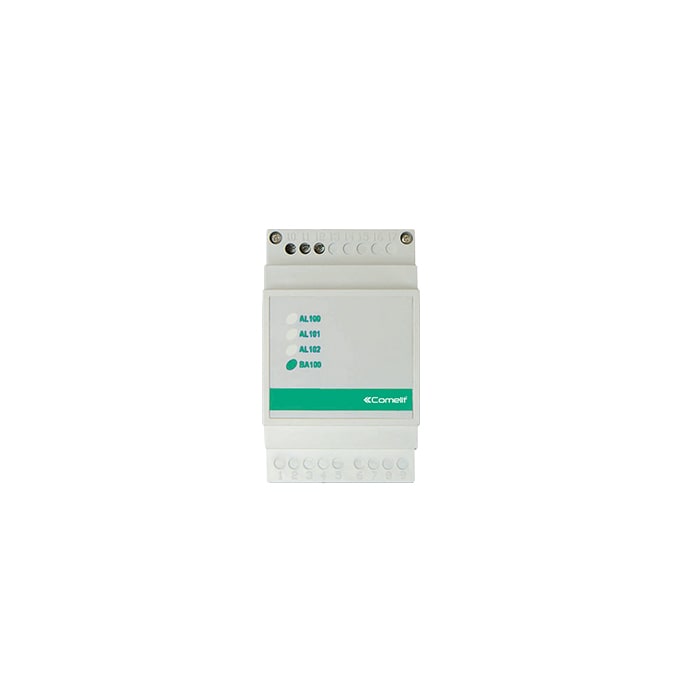 COMELIT - Batteria litio 10,8VDC 1,7Ah DIN 3 moduli per centrale gas 47CDG206, autonomia 30-40min sistema completo