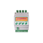 COMELIT - Centrale gas DIN 4 moduli, 2 sensori 4-20mA + max 4 con 2x47EDG020, 12-24VDC, parcheggi/industrie, gas infiammabili/tossici/O2