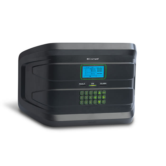 COMELIT - Centrale gas da parete 4-24 sensori, display RGB retroilluminato, espandibile 25 relè, 230VAC