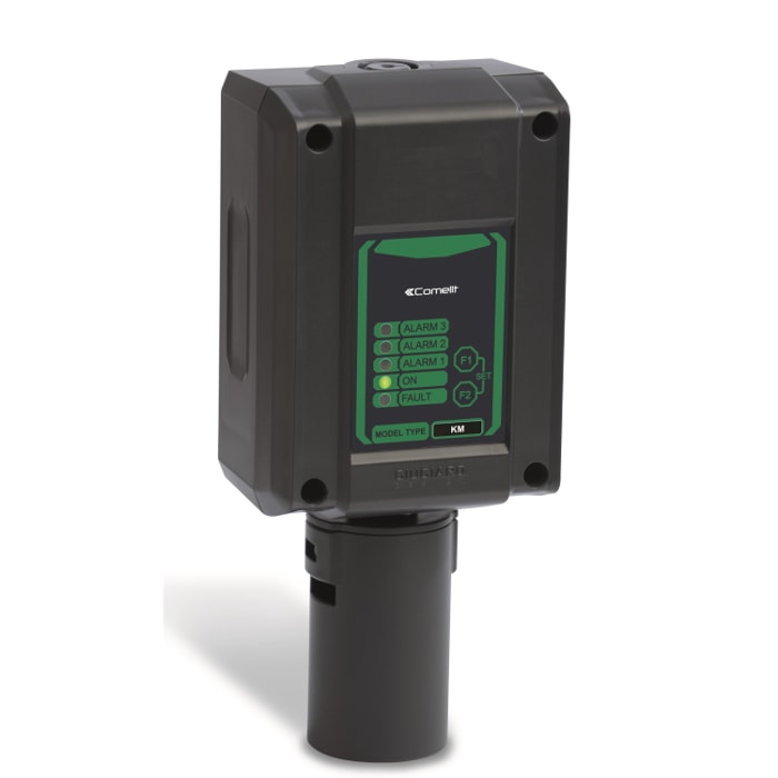 COMELIT - Rivelatore vapori benzina verde industriale autonomo, sensore catalitico, 3 relè allarme + 1 guasto, 4-20mA, 12-24VDC, IP65