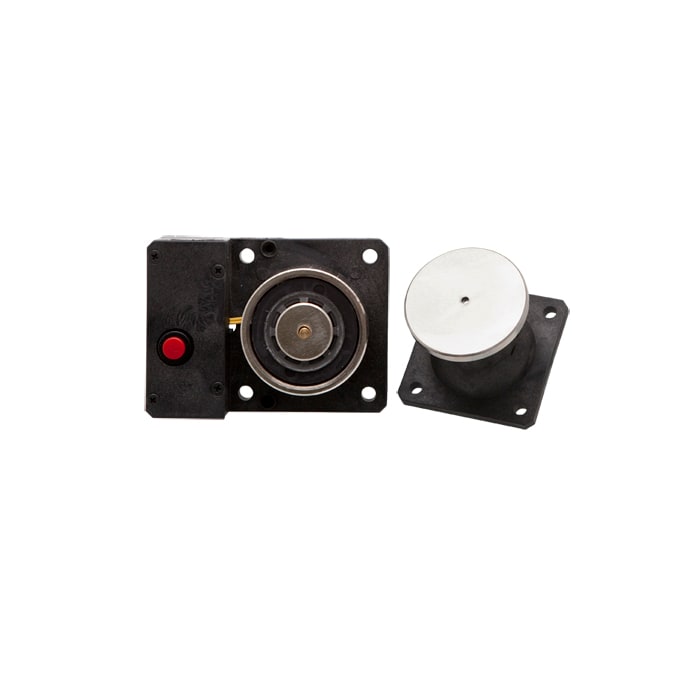 COMELIT - Elettromagnete 50kg porte tagliafuoco, pulsante sgancio manuale incluso, 24VDC 50mA, EN1155