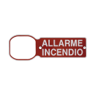 COMELIT - Pannello indicatore allarme incendio, segnalazione remota stato impianto, montaggio parete, LED rosso