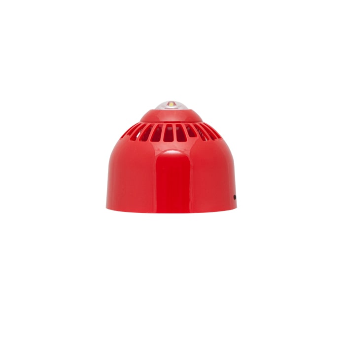 COMELIT - Sirena e lampeggiante soffitto, LED bianco, 94-97dB(A), copertura 3x15m, IP65, EN54-3/23