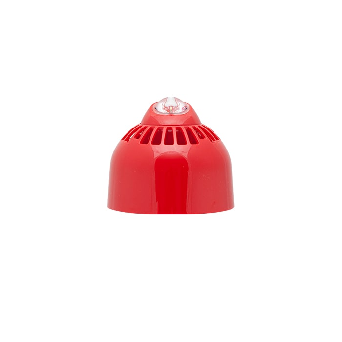 COMELIT - Sirena e lampeggiante parete, LED bianco, 94-97dB(A), copertura 3,1x11,3m, IP65, EN54-3/23