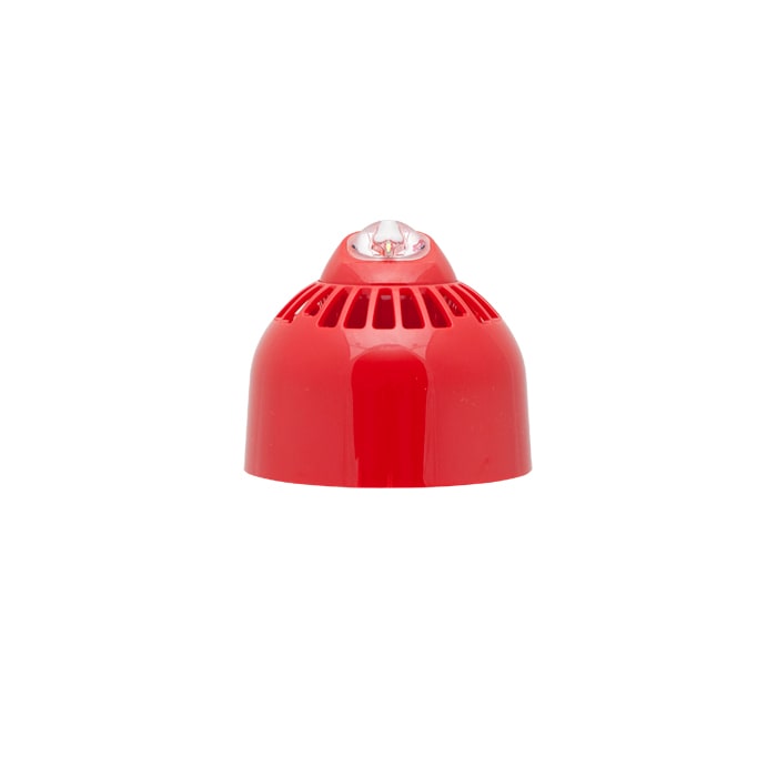 COMELIT - Sirena e lampeggiante parete, LED bianco, 94-97dB(A), copertura 3,1x11,3m, IP21, EN54-3/23 48SCI020