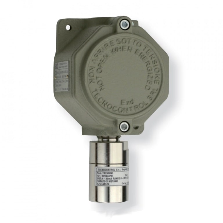 COMELIT - Rivelatore ATEX ossigeno autonomo, elettrochimico, rileva assenza/eccesso O?, zona 1, 3 relè allarme + 1 guasto, 4-20mA, 12-24VDC