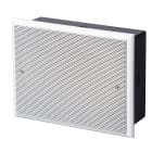 COMELIT - Diffusore incasso rettangolare, ABS nero UL94V0, griglia acciaio bianca, altoparlante 165mm, 6/3/1,5W 100V, fusibile termico, EN54-24