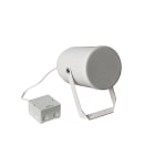 COMELIT - Proiettore monodirezionale 20W, ABS bianco IP66, altoparlante 130mm, staffa alluminio, cavo 1m, scatola giunzione, EN54-24