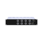 COMELIT - Serie Logirack - Matrice audio slave 1000W 4 zone, 2x500W cluster 2+2, 2 unità modulari, LED stato