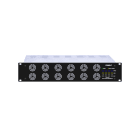 COMELIT - Serie Logirack - Matrice audio slave 1000W 8 zone, 2x500W cluster 4+4, 2 unità modulari, LED stato