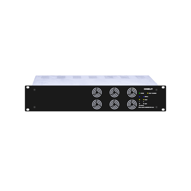COMELIT - Serie Logirack - Matrice slave tecnologica 1000W I/O AUX 2 zone, 2x500W, 2 unità modulari, avanzata