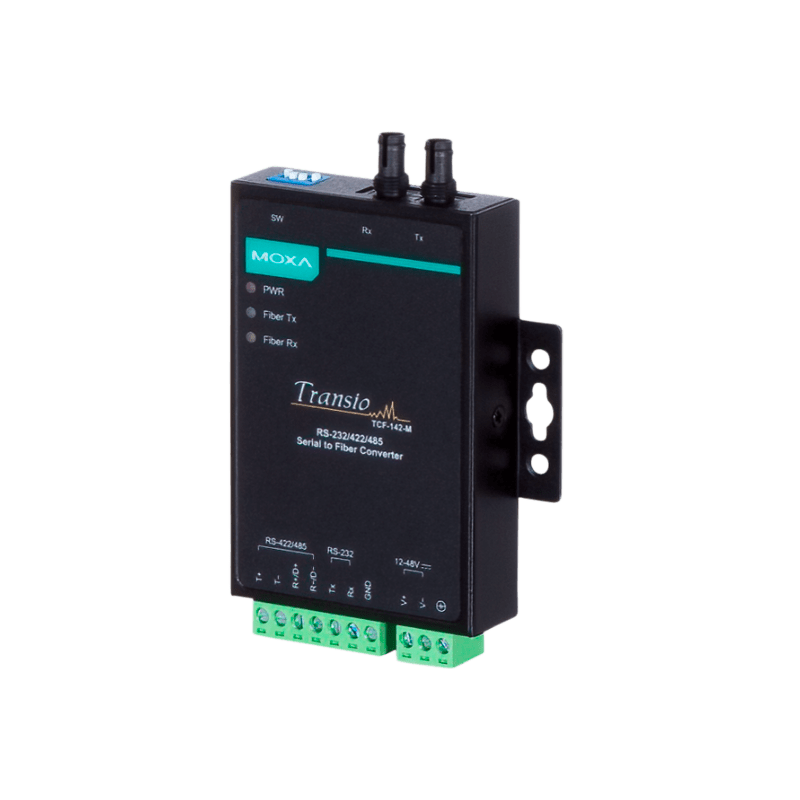 COMELIT - Serie Logirack - Link extender multimodale 5km connettore SC, RS-232/422/485 su fibra, anello da punto a punto, alimentazione da 12 a 48 VDC