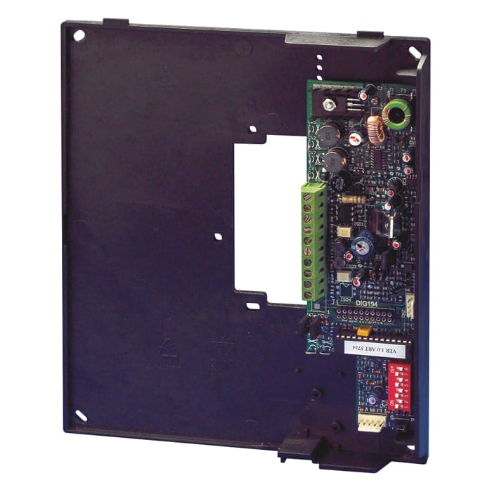 COMELIT - Serie Genius - Staffa basic per monitor, sistema Simplebus 2, 3 pulsanti programmabili, DIP switch 8 posizioni, morsetto 1214/2C