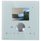 COMELIT - Serie Planux Lux - Monitor colori vivavoce, schermo 3,5" OSD, cristallo, touch sensitive, full-duplex, 7 melodie