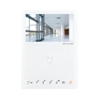 COMELIT - Serie Mini - Monitor 4.3"/16:9 vivavoce a colori, sistema ViP, 7 pulsanti soft touch, boucle magnetique, PoE
