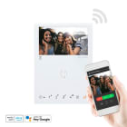 COMELIT - Serie Mini Wi-Fi - Videocitofono vivavoce Wi-Fi 4.3", sistema Simplebus 2, app Comelit, riconoscimento facciale, Alexa/Google.