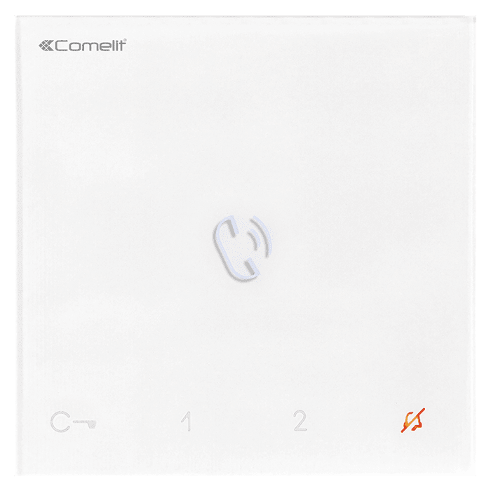 COMELIT - Serie Mini - Citofono vivavoce a parete con amplificazione ad induzione magnetica, sistema Simplebus 2