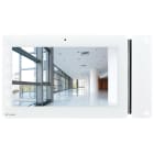 COMELIT - Serie Maxi - Monitor 7"/16:9 touch screen vivavoce a colori, sistema ViP, touch sensitive, induzione magnetica, slot SD card, finitura bianca