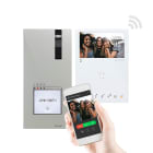 COMELIT - Serie Mini Wi-Fi - Kit video monofamiliare con posto esterno Quadra 4899MK e monitor 4.3" Wi-Fi, sistema ViP, preprogrammato, codec H.264