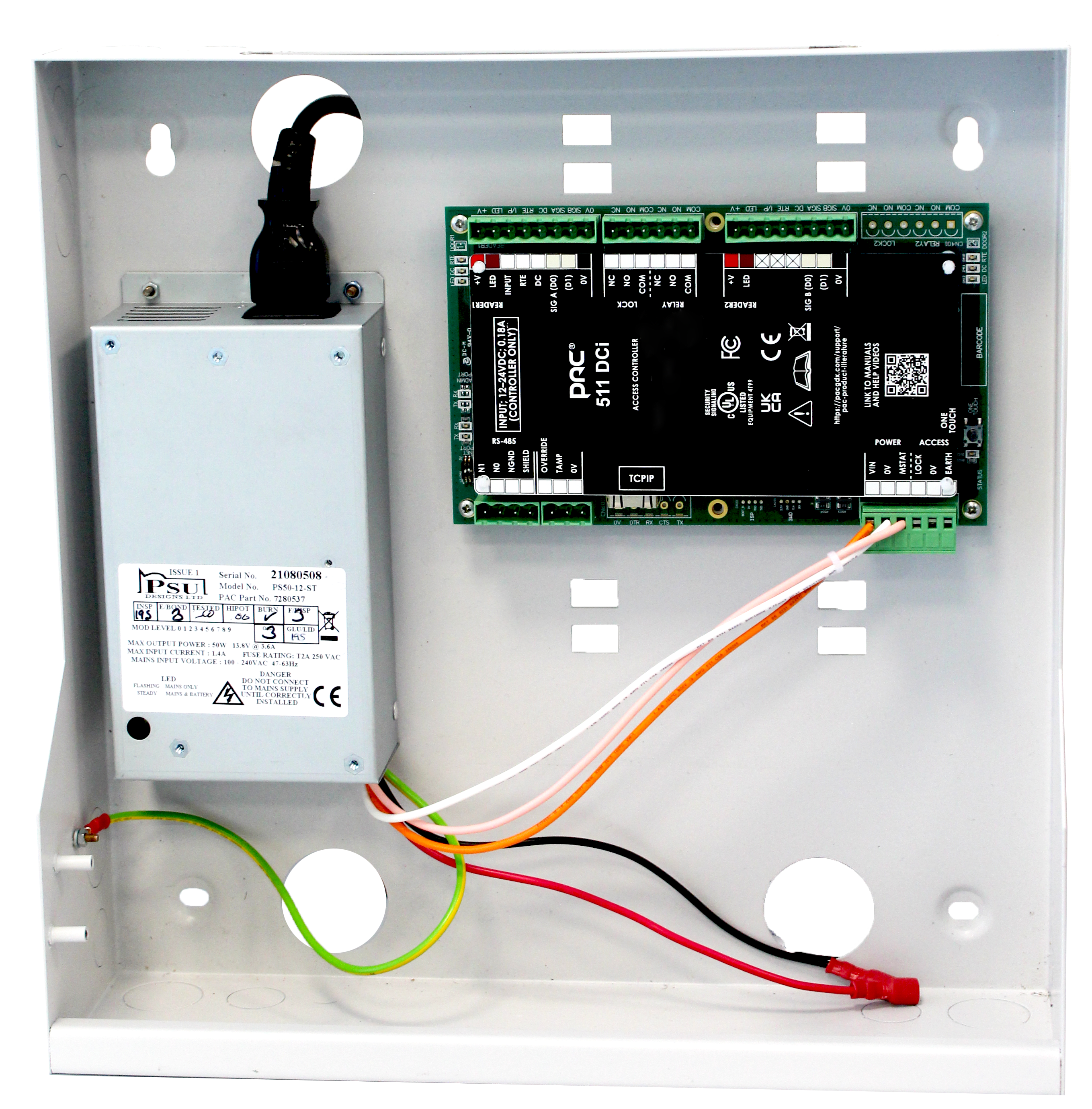 COMELIT - Unità di controllo 511DCi box singolo varco, alimentatore 3A, tramite rete TCP/IP e RS485, fino a 48 varchi